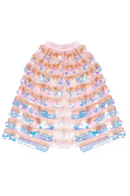 The 5th Avenue Pailette Cape Gold/Light Pink