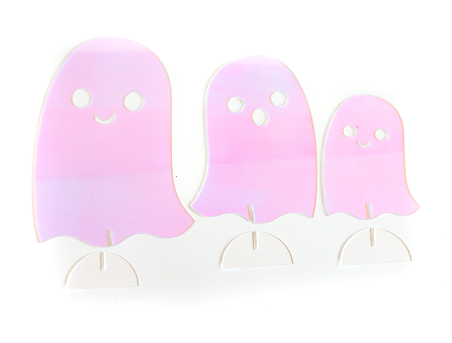 Iridescent Acrylic Ghosts (Set of 3)