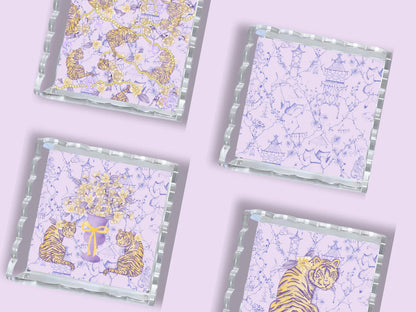 LSU Tigers Acrylic Scalloped Tray