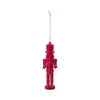 Flocked Toy Soldier Ornament