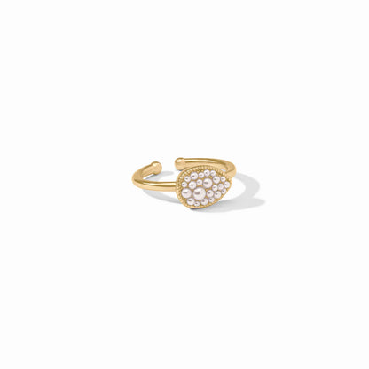 Pave Teardrop Stacking Ring