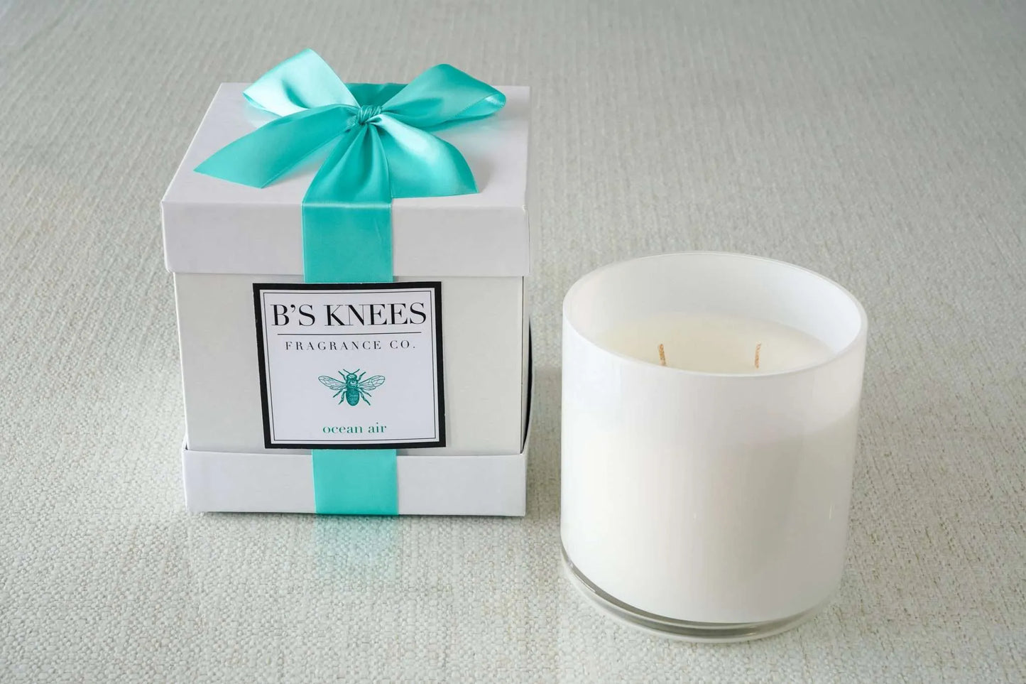 Three Wick White Candle