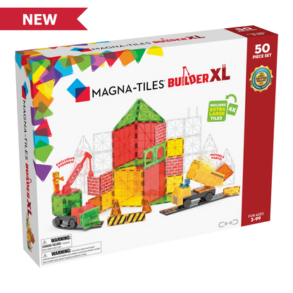 MAGNA-TILES Builder XL; Trucks 50 Piece Set
