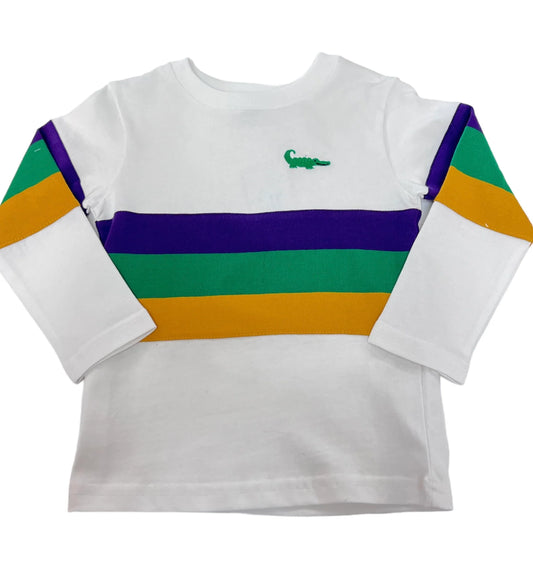 Mardi Gras Crewneck Rugby Shirt