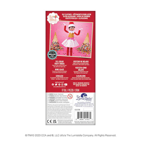 Elf on the Shelf Claus Couture Collection Ice Cream Party Dress