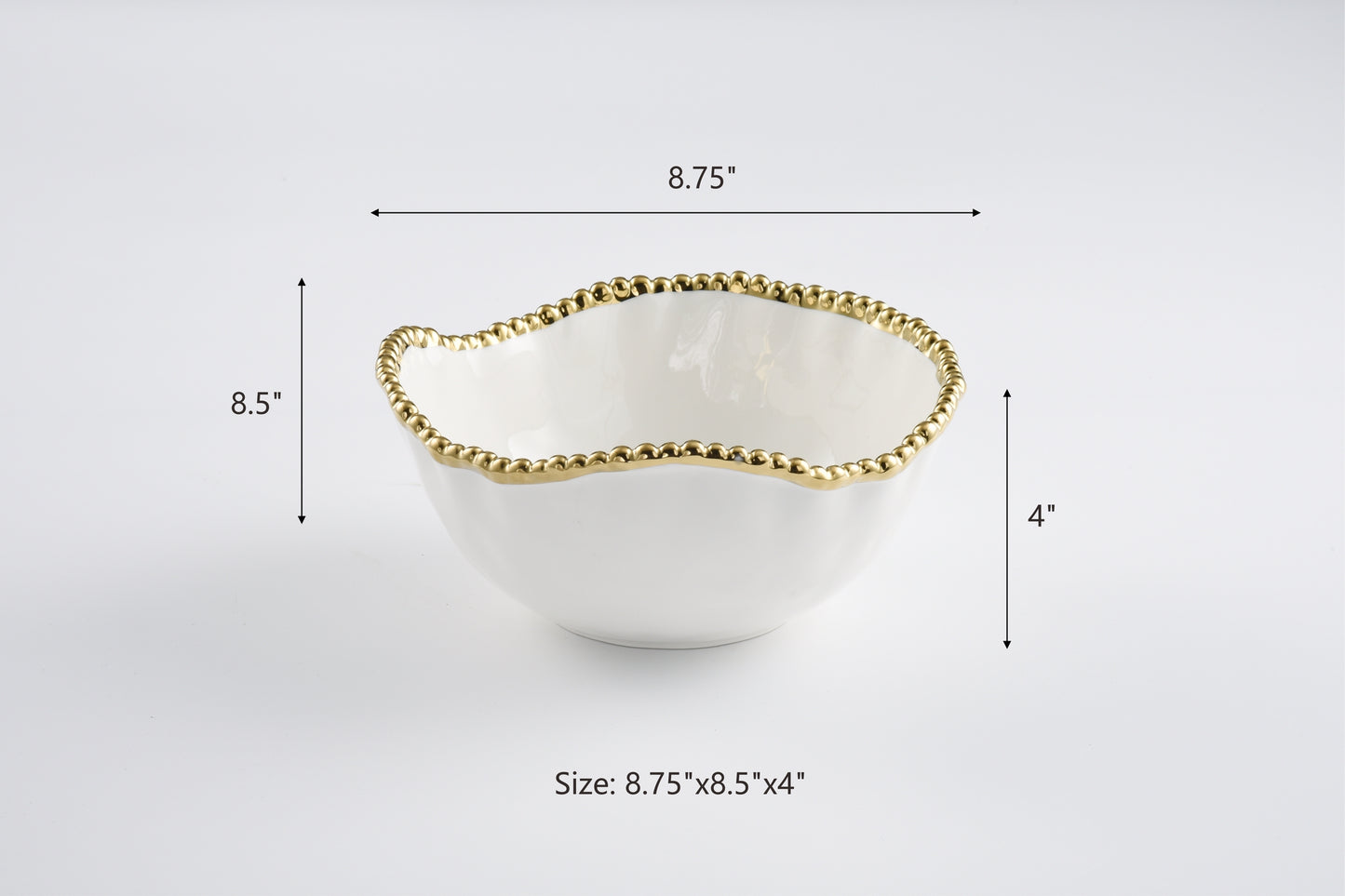 Golden Salerno Medium Salad Bowl