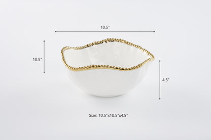 Golden Salerno Large Salad Bowl