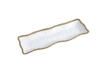 Golden Salerno Long Rectangular Serving Piece