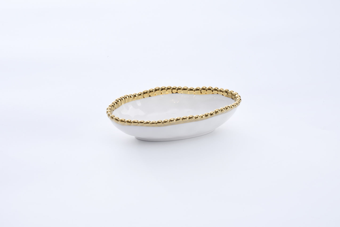 Golden Salerno Long Condiment Bowl