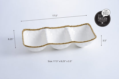 3-Section Serving Piece