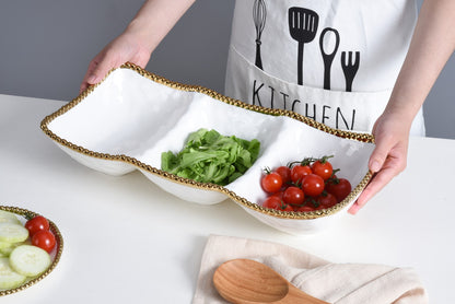 3-Section Serving Piece