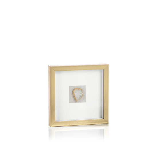 Gold Framed Crystal 12x12x1.5