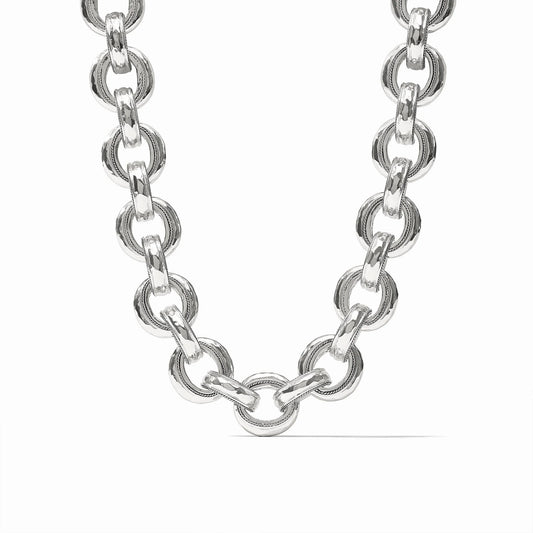 Cannes Demi Link Necklace- Silver