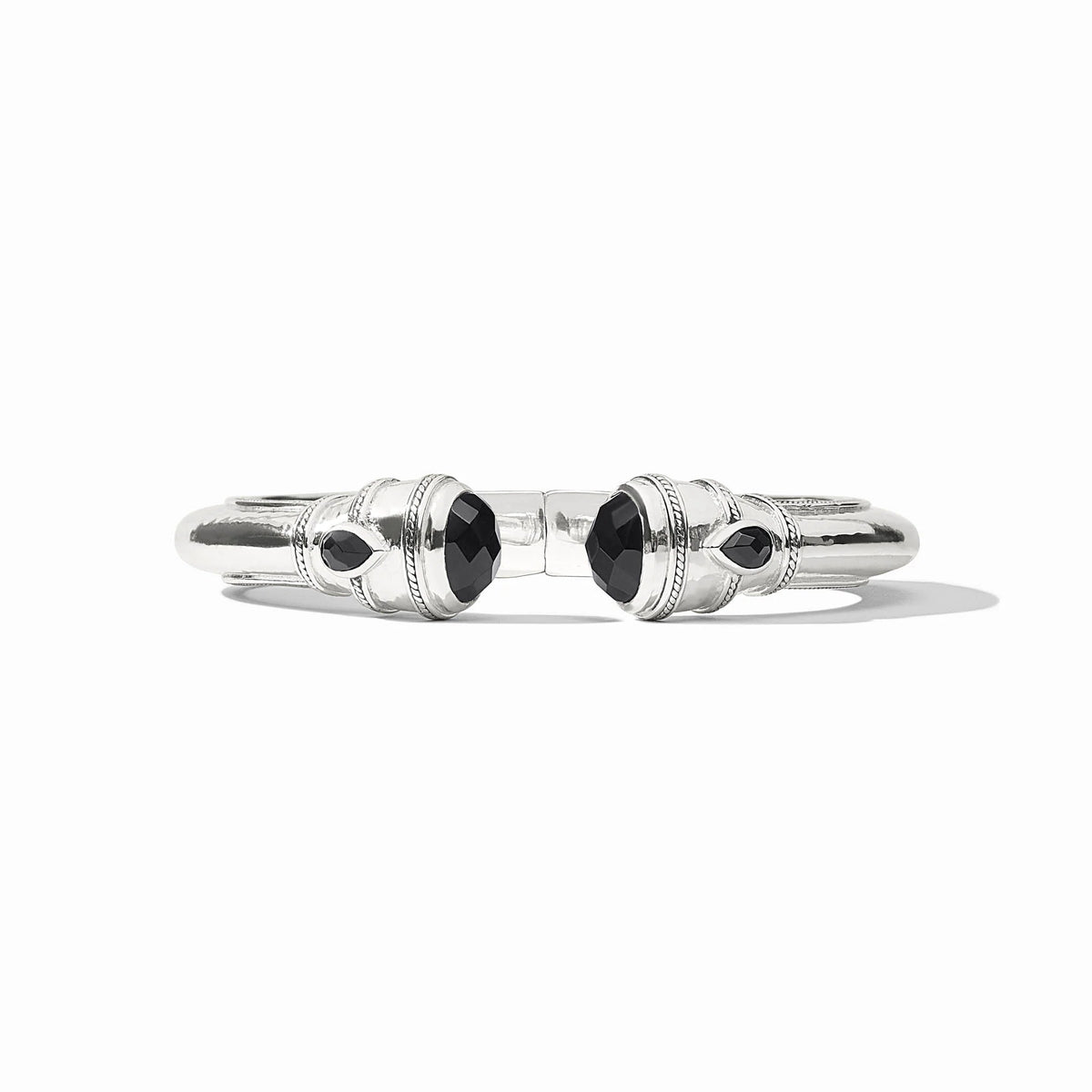 Cannes Demi Cuff- Obsidian Black/Silver