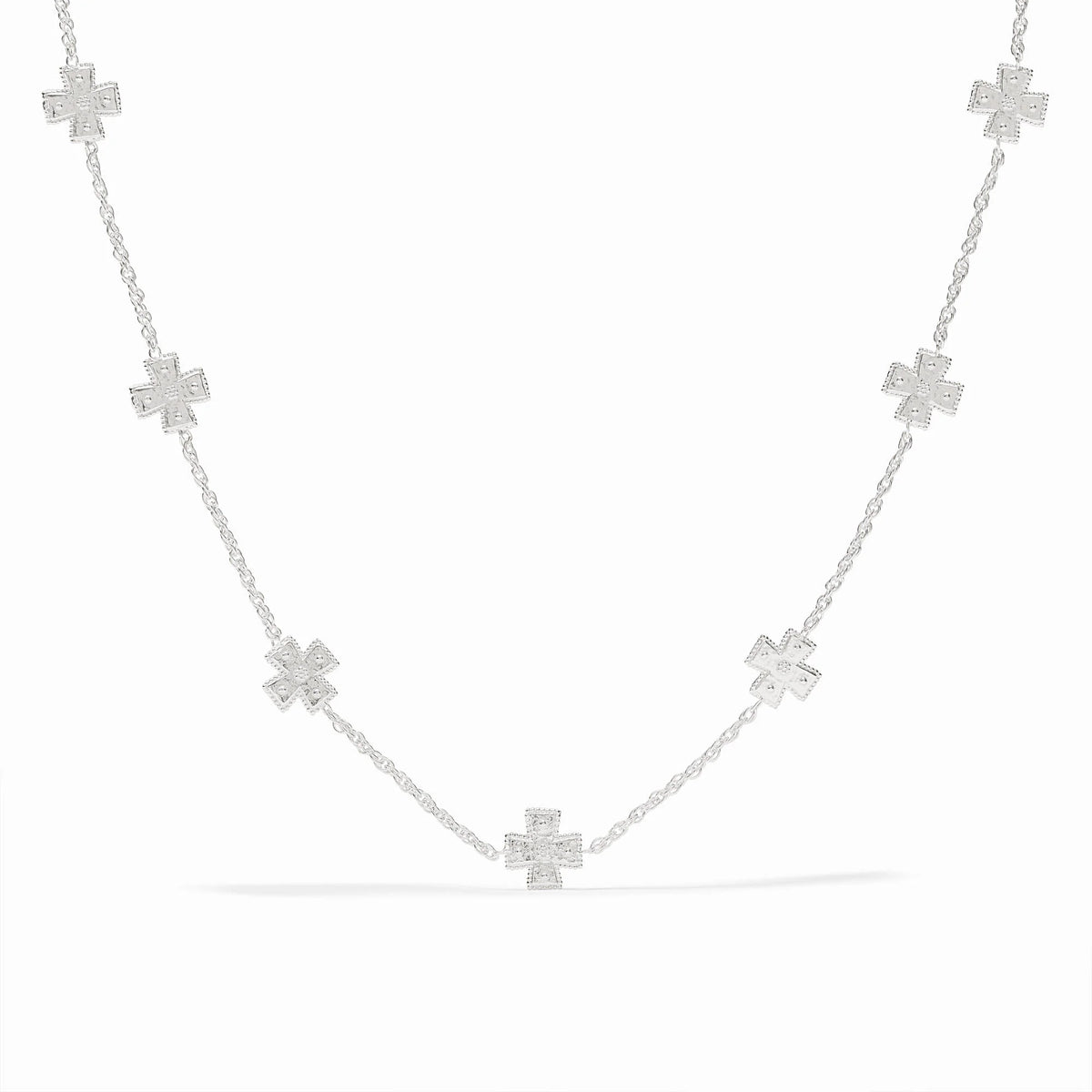 Canterbury Delicate Station Necklace- Silver