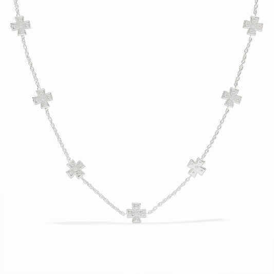 Canterbury Delicate Station Necklace- Silver