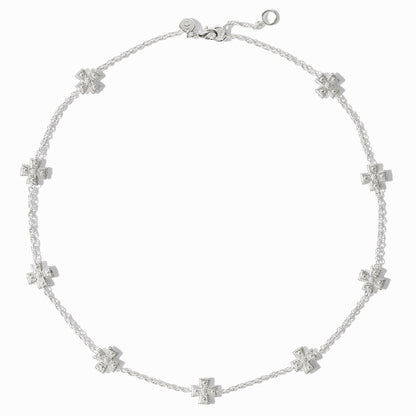 Canterbury Delicate Station Necklace- Silver