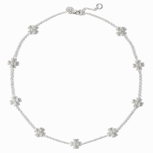 Canterbury Delicate Station Necklace- Silver