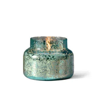 Volcano Blue Textured Mercury Candle