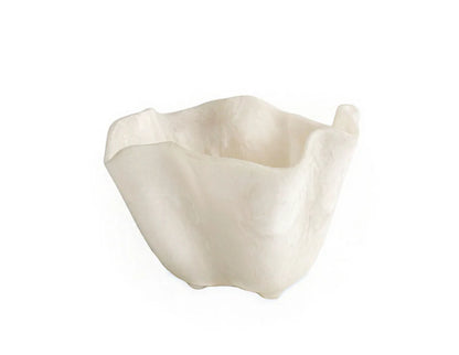 RESIN Alabaster Ice Bucket (White Swirl)