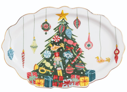 Christmas Tree Ornament Platter