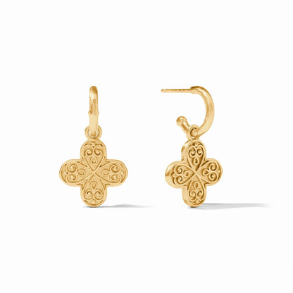Malta Corinth Hoop & Charm Earring