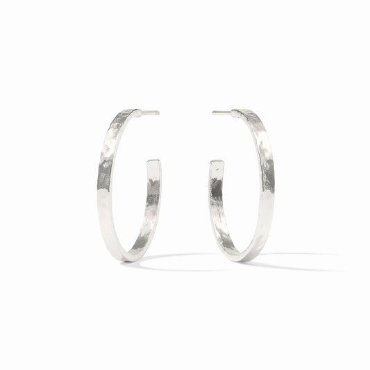Crescent Hoop- Silver
