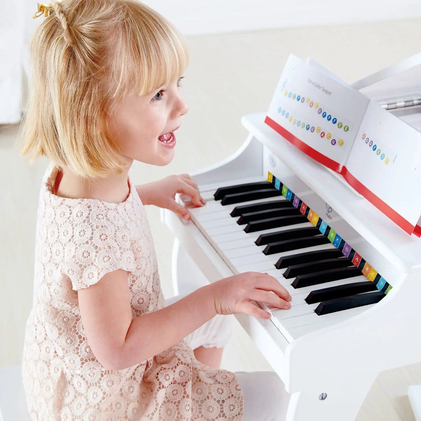 Deluxe White Grand Piano