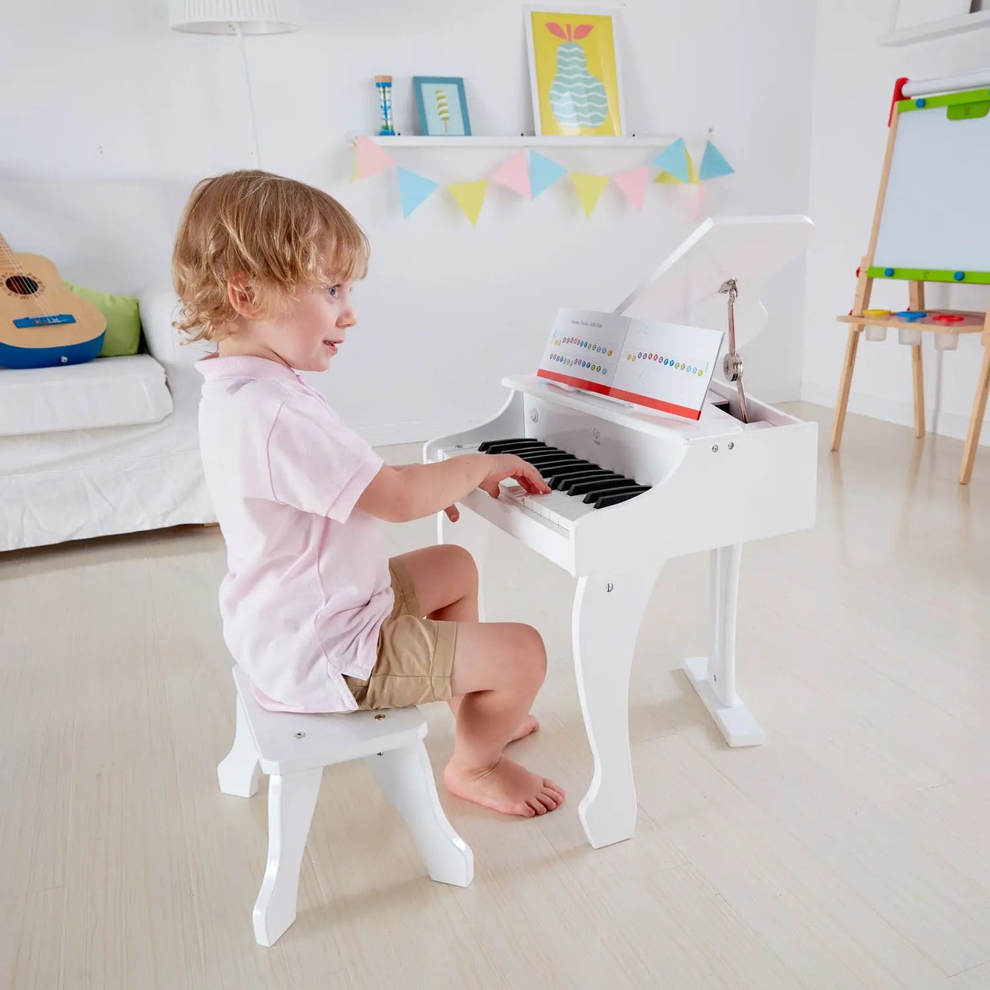 Deluxe White Grand Piano