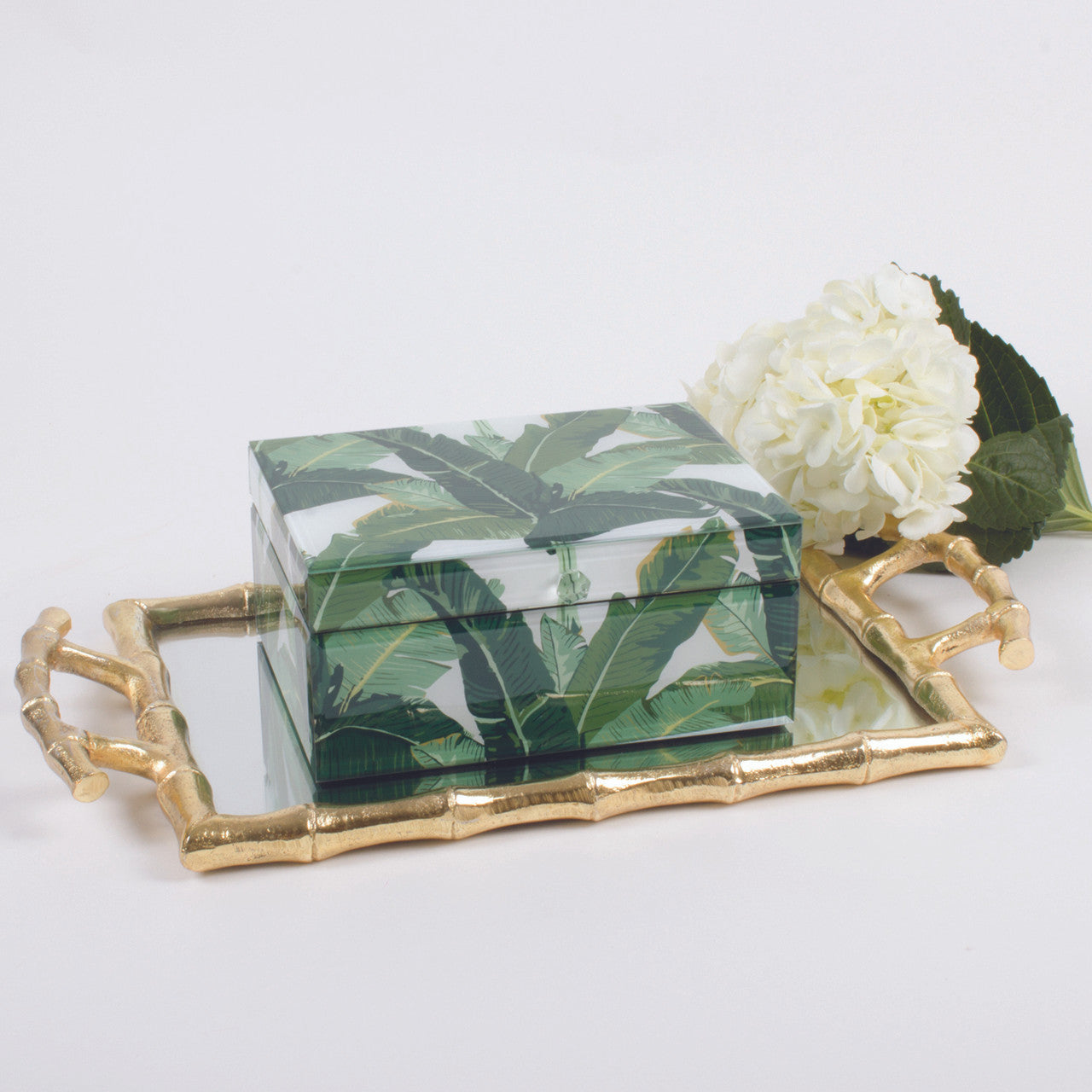 Gold Bamboo Vanity Tray