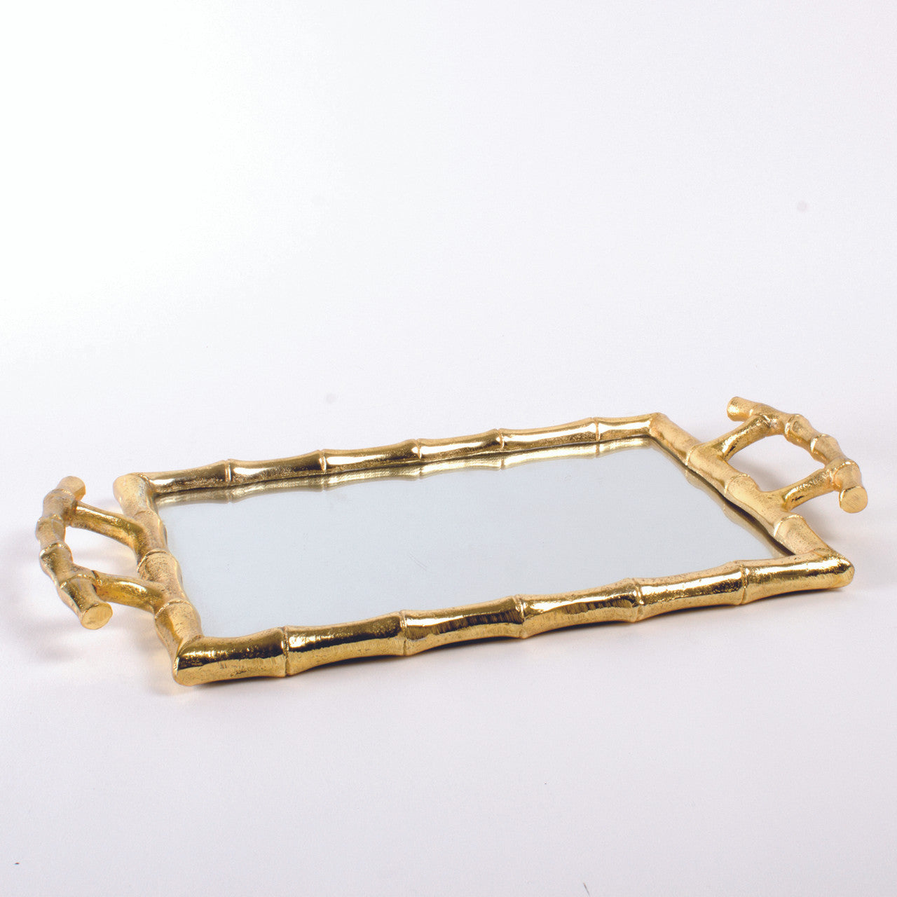 Gold Bamboo Vanity Tray