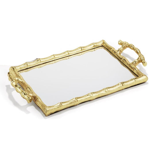 Bamboo Rectangle Mirror Tray