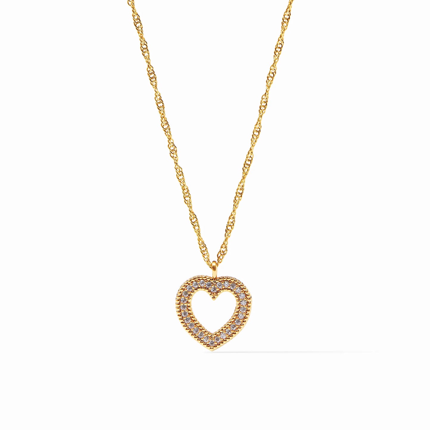 ESME HEART CZ SOLITAIRE NECKLACE