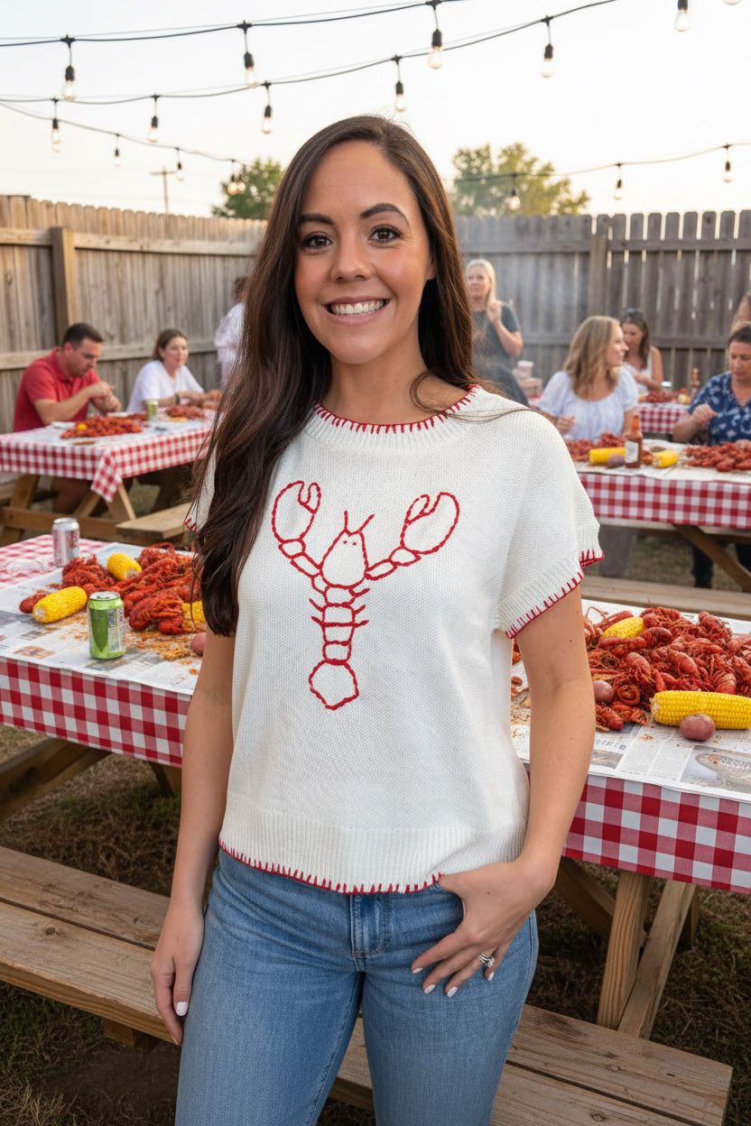 Just a Pinch Crawfish Sweater