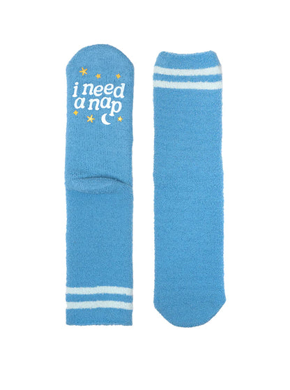Nap Fuzzy Crew Socks