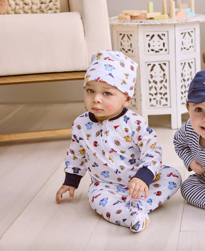 Kissy Kissy Football Fever Zip Footie