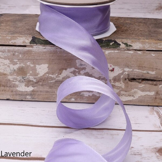 1.5" x 27 yds French Wired Lavender Ribbon