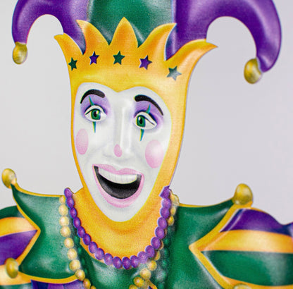 Metal Embossed Jester