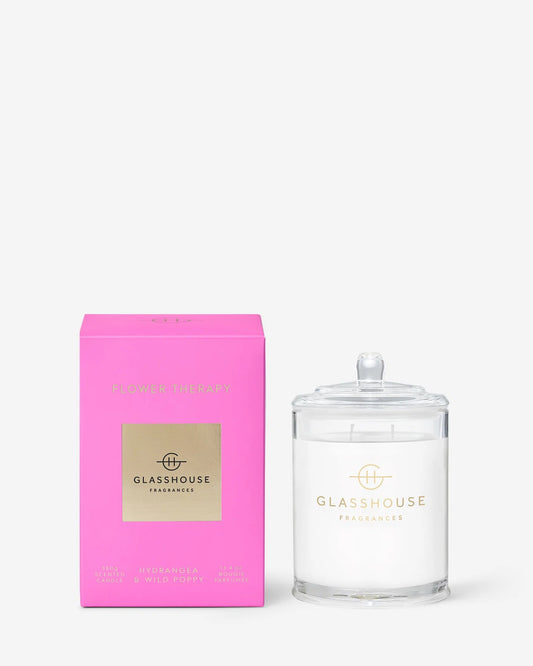 Glasshouse Triple Scented Soy Candle - FLOWER THERAPY