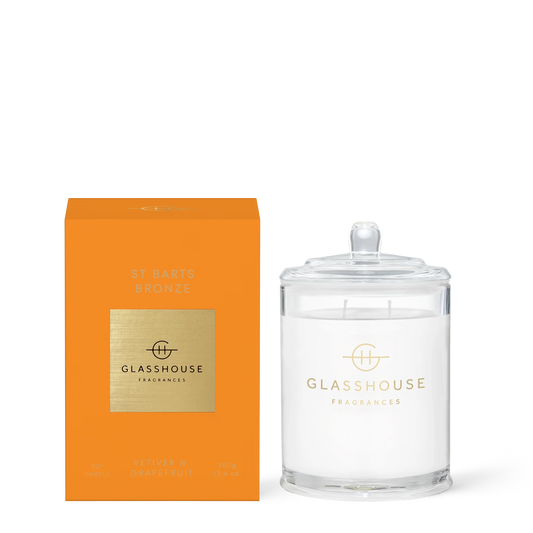 Glasshouse Triple Scented Soy Candle - ST. BARTS BRONZE