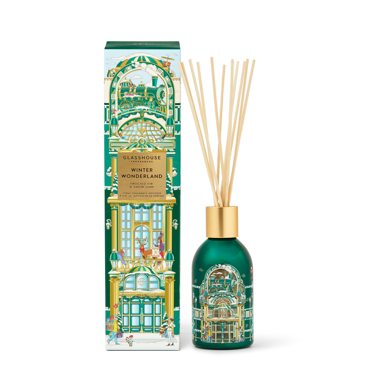 Glasshouse Fragrances 8.45 fl. oz. Holiday Diffuser Winter Wonderland