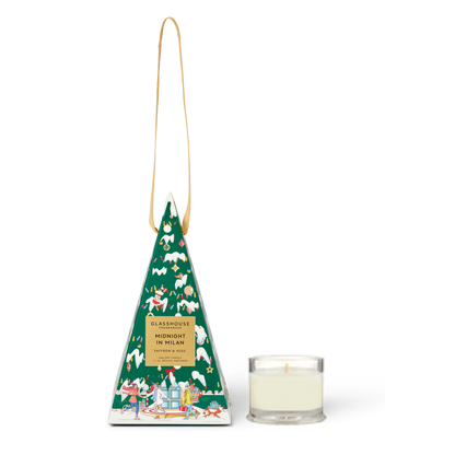 Glasshouse Fragrances 1.01 oz Christmas Bauble Candle