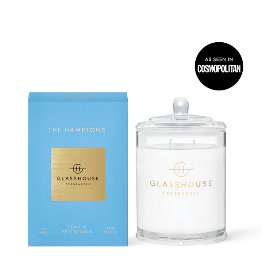 Glasshouse Triple Scented Soy Candle - THE HAMPTONS