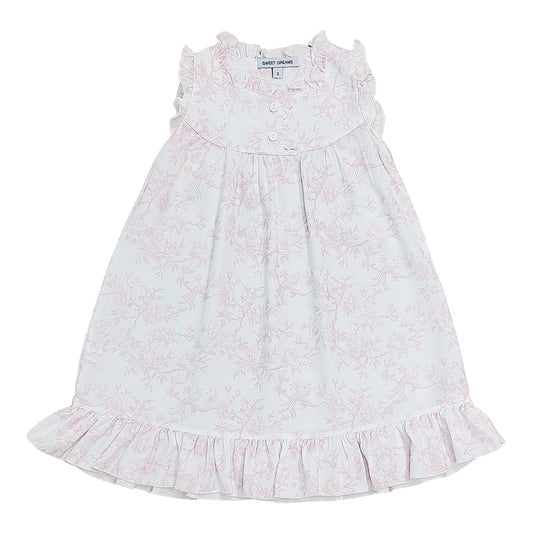 Victoria Pink Toile Print Gown