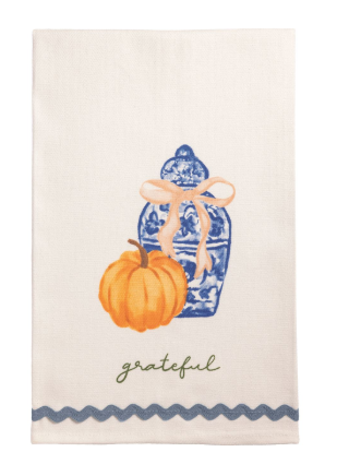 Grateful Topiary Tea Towel