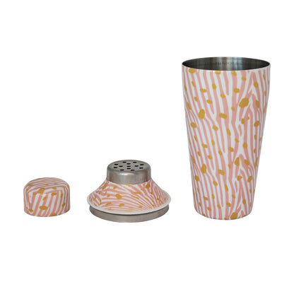 Pink Zebra Print Cocktail Shaker