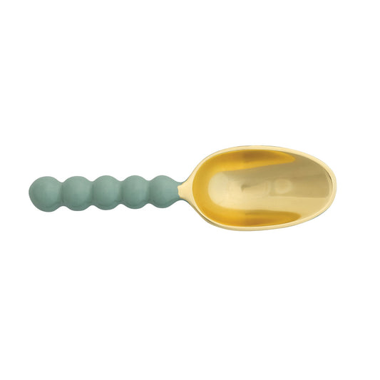 Mint & Gold Enameled Scoop