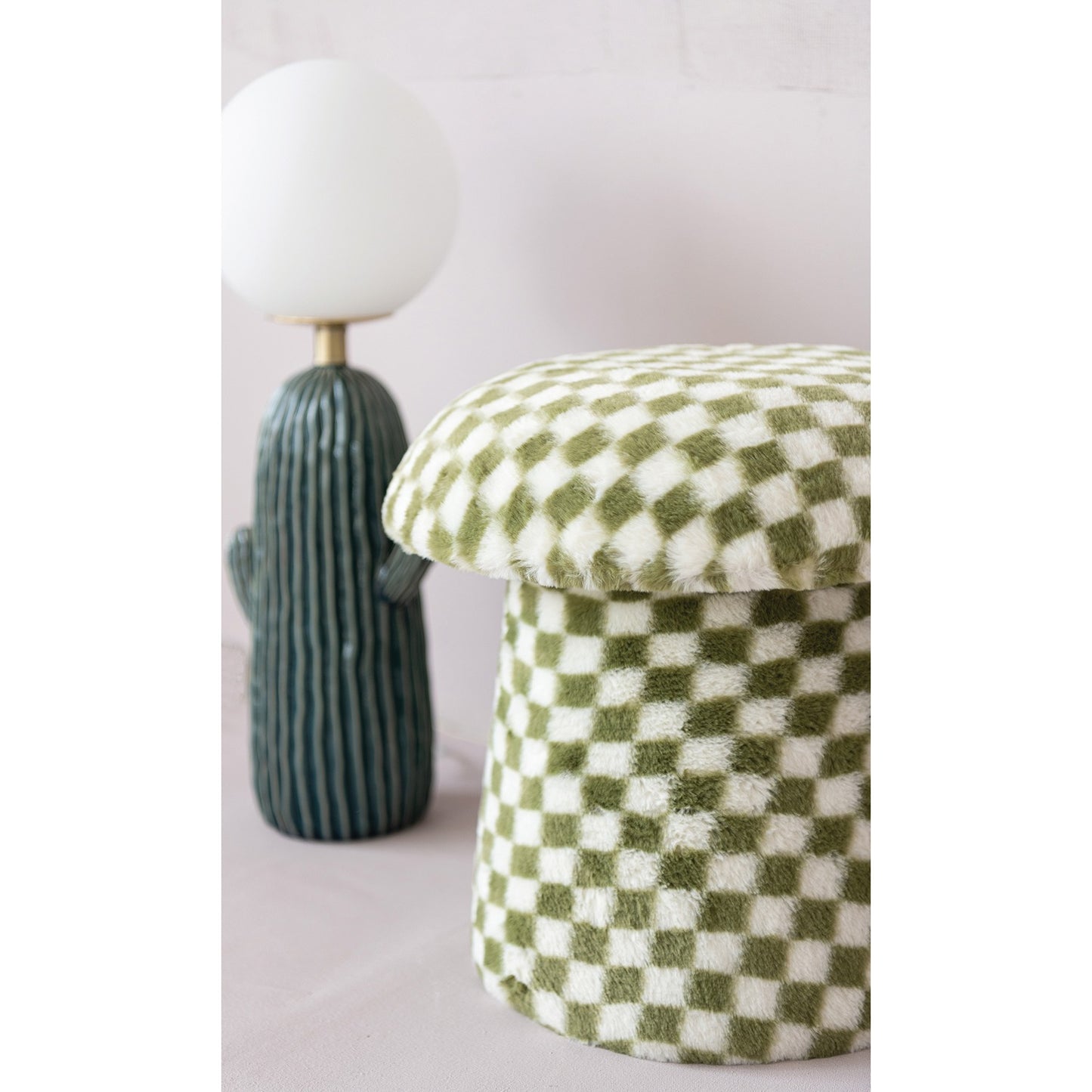 Upholstered Mushroom Stool