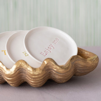 Gilded Shell Display Bowl