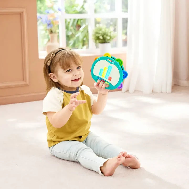 Pixel Beat Tambourine Toy for Toddlers